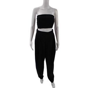 Rachel Comey Womens Strapless Jumpsuit Blue Size 4